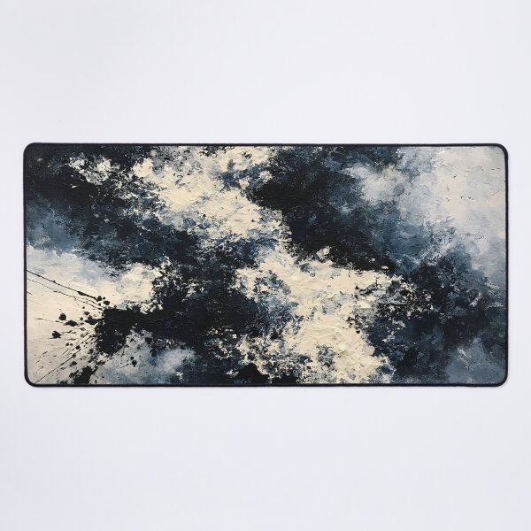 Item preview, Abstract Textured Blue Palette No. 22 - Turbulent Midnight Storm designed and sold by SlowRegardArt.