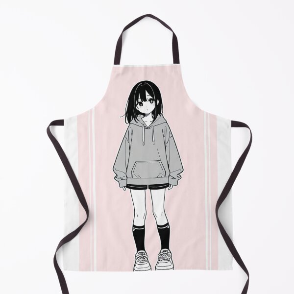 Item preview, Fashion - Girl in Gray Hoodie White Sneakers Pink Background designed and sold by AnimeShin.