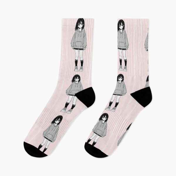 Item preview, Fashion - Girl in Gray Hoodie White Sneakers Pink Background designed and sold by AnimeShin.