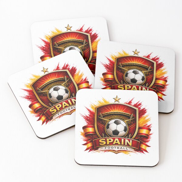 Item preview, Spain Football Ultra Modern Minimal Soccer Design designed and sold by TKOprintdesigns.