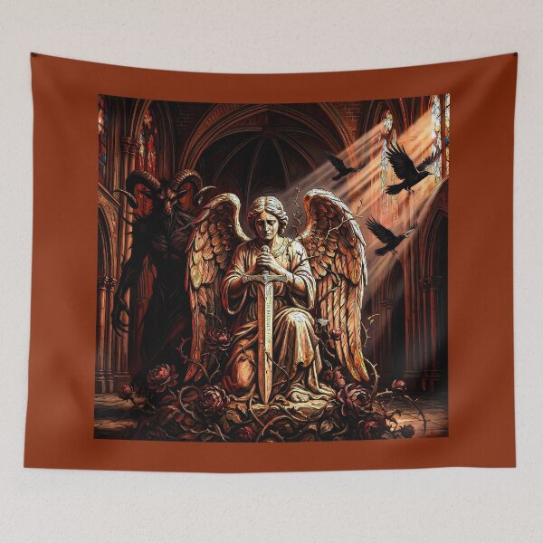 Item preview, Dark Gothic Art &amp; Fine Art Prints (1:1 Square Posters) designed and sold by Cyber-ART-Studio.