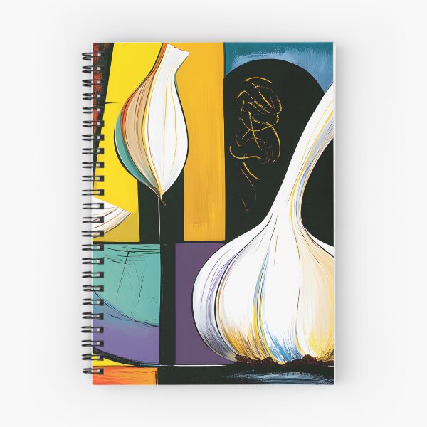 Item preview, Garlic and Onion Mosaic - Vibrant Botanical Forms in Bold Geometry and Contemporary Color designed and sold by OlfactoART Studio.