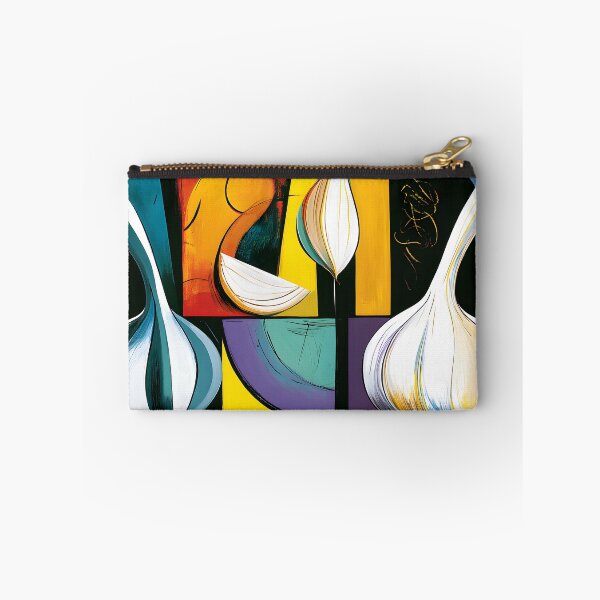 Item preview, Garlic and Onion Mosaic - Vibrant Botanical Forms in Bold Geometry and Contemporary Color designed and sold by OlfactoART Studio.
