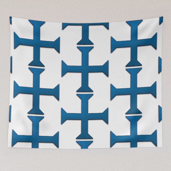 Item preview, Templar Cross Blue designed and sold by Normbot2000.