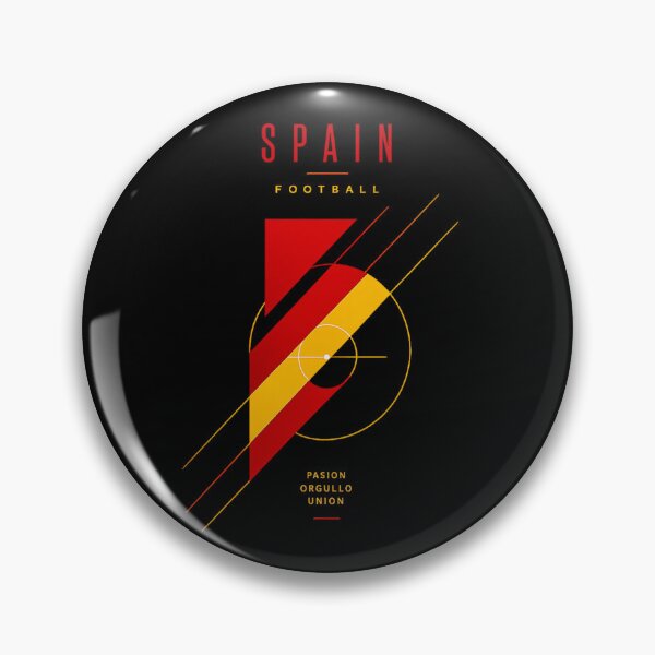 Item preview, Spain Football Ultra Modern Color Punch Minimal Soccer Design designed and sold by TKOprintdesigns.