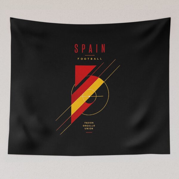 Item preview, Spain Football Ultra Modern Color Punch Minimal Soccer Design designed and sold by TKOprintdesigns.