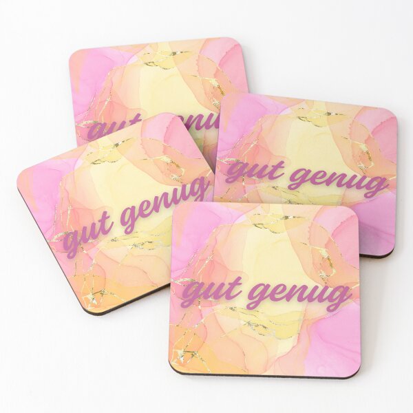 Item preview, "good enough" in pink and yellow designed and sold by Mathe mit Anna.