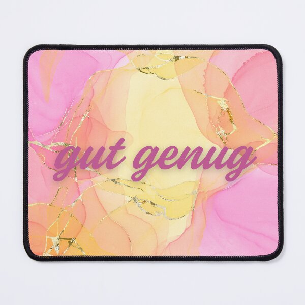 Item preview, "good enough" in pink and yellow designed and sold by Mathe mit Anna.