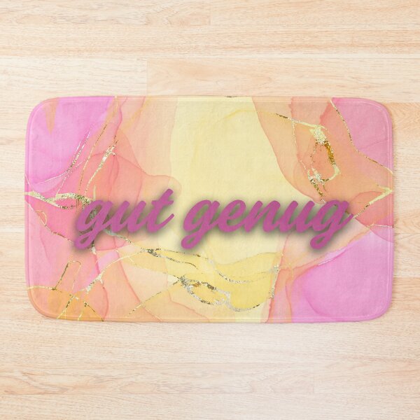 Item preview, "good enough" in pink and yellow designed and sold by Mathe mit Anna.