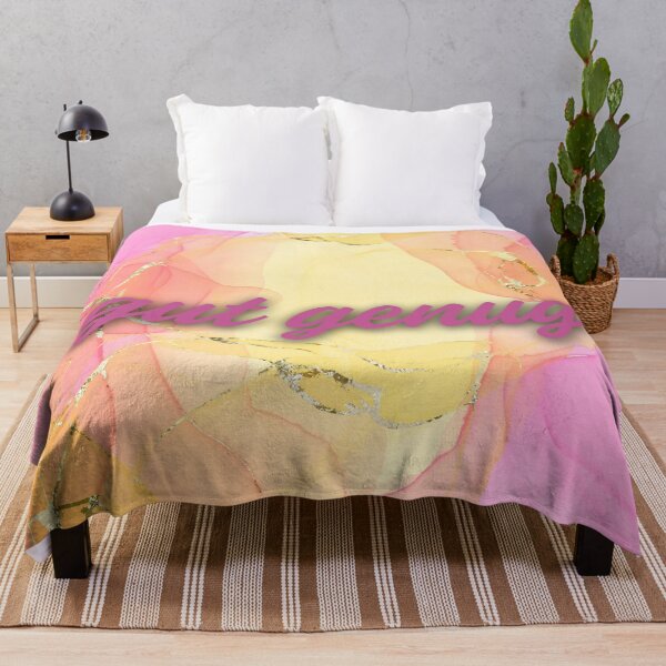Item preview, "good enough" in pink and yellow designed and sold by Mathe mit Anna.
