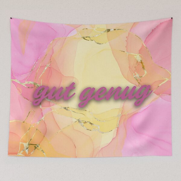 Item preview, "good enough" in pink and yellow designed and sold by Mathe mit Anna.