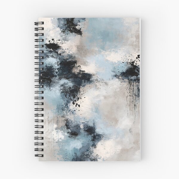 Item preview, Abstract Textured Blue Palette No. 23 - Ethereal Blue Veil designed and sold by SlowRegardArt.
