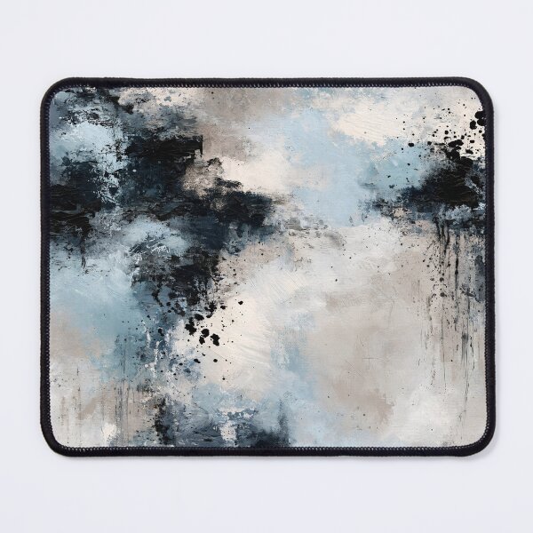 Item preview, Abstract Textured Blue Palette No. 23 - Ethereal Blue Veil designed and sold by SlowRegardArt.