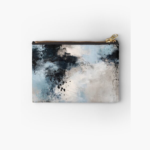 Item preview, Abstract Textured Blue Palette No. 23 - Ethereal Blue Veil designed and sold by SlowRegardArt.