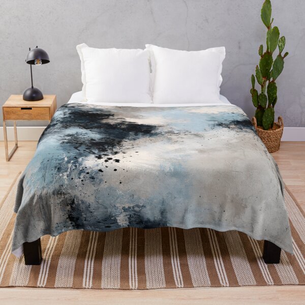 Item preview, Abstract Textured Blue Palette No. 23 - Ethereal Blue Veil designed and sold by SlowRegardArt.