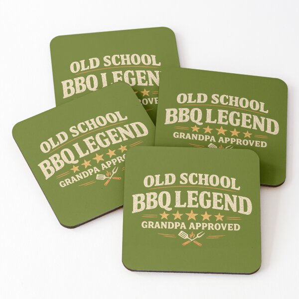Item preview, Old School BBQ Legend Grandpa designed and sold by Meandmyshop.
