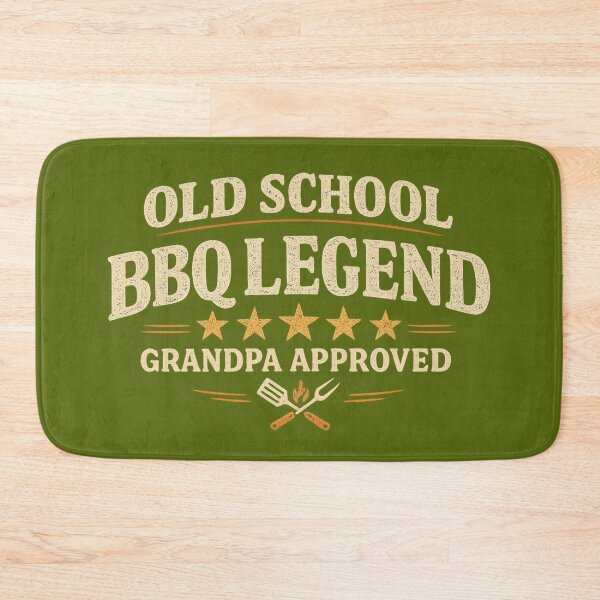 Item preview, Old School BBQ Legend Grandpa designed and sold by Meandmyshop.