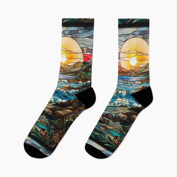 Item preview, Pacific Sunset Coastal Surf Mosaic designed and sold by pinkal.
