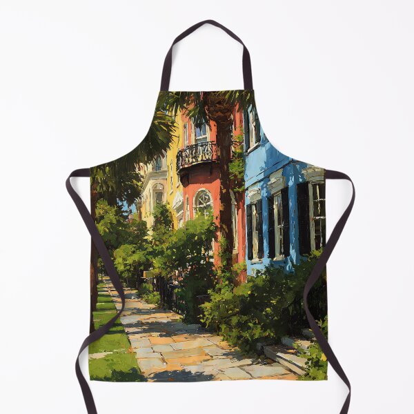Item preview, Charleston Palm Lined Street in Golden Light designed and sold by daila70.