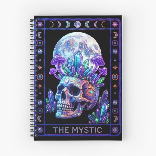 Item preview, Mystical Gothic Skull Tarot Card 3D Crystal Bead Art designed and sold by Rahaf-shop9.