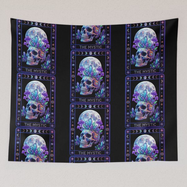 Item preview, Mystical Gothic Skull Tarot Card 3D Crystal Bead Art designed and sold by Rahaf-shop9.