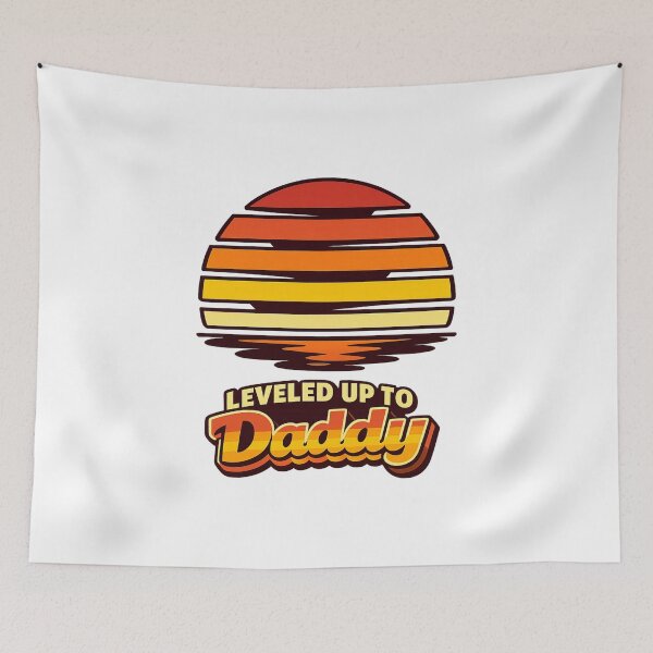 Item preview, Leveled Up to Daddy – Father’s Day  designed and sold by LuveraxArt.