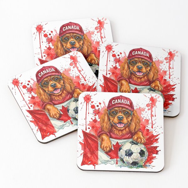 Item preview, Cavalier King Charles spaniel ruby World Cup Canada Suppawter designed and sold by The Suppawters.