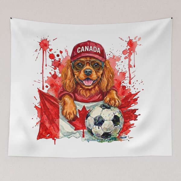 Item preview, Cavalier King Charles spaniel ruby World Cup Canada Suppawter designed and sold by The Suppawters.