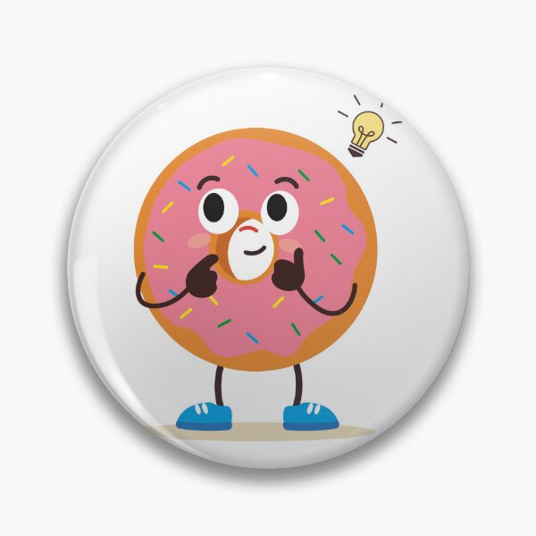 Item preview, Cute Donut with Creative Idea Lightbulb designed and sold by BetweenForms.