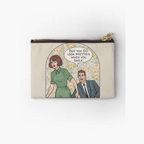 Item preview, Comic Woman Looks Prettier When She Smiles designed and sold by Unhinged Heather.