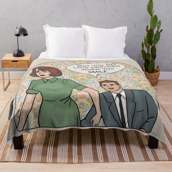 Item preview, Comic Woman Looks Prettier When She Smiles designed and sold by Unhinged Heather.