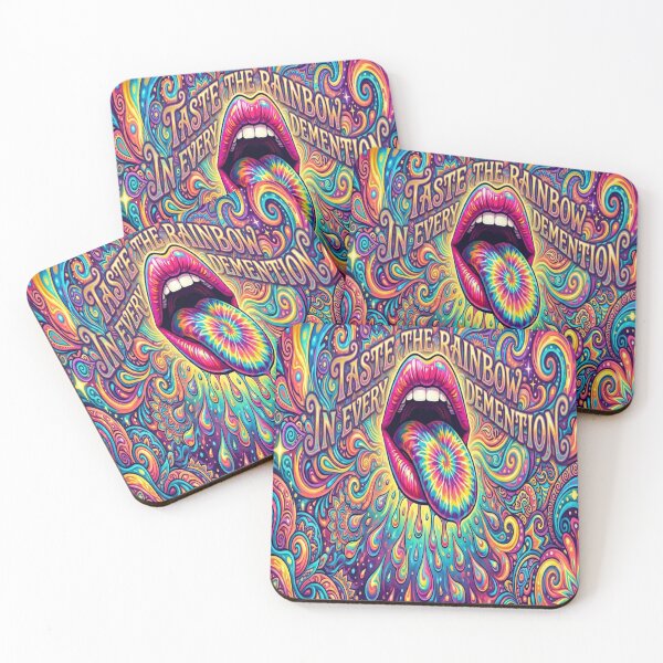 Item preview, Psychedelic Rainbow Tongue Expression designed and sold by Linders Lucious Looks.