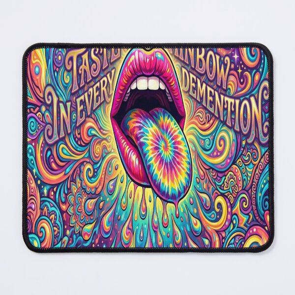 Item preview, Psychedelic Rainbow Tongue Expression designed and sold by Linders Lucious Looks.