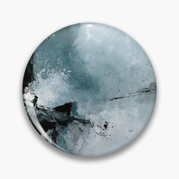 Item preview, Abstract Textured Blue Palette No. 24 - Azure Flight Over Silent Cliffs designed and sold by SlowRegardArt.