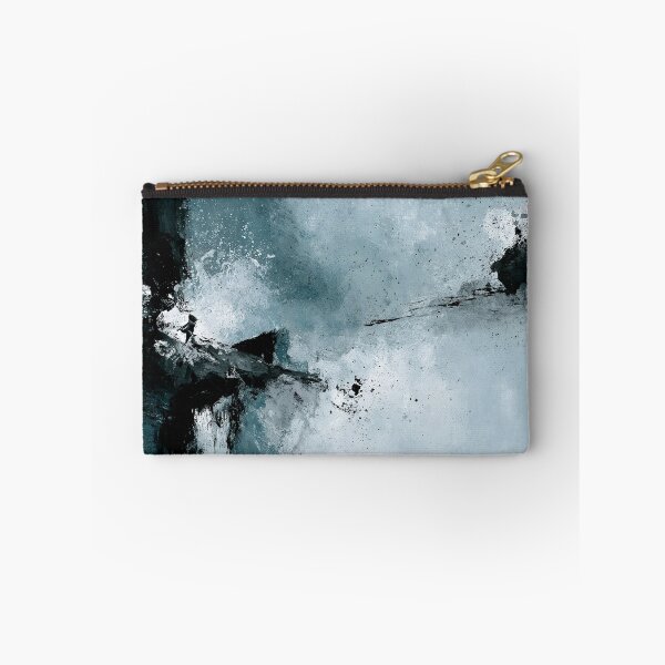 Item preview, Abstract Textured Blue Palette No. 24 - Azure Flight Over Silent Cliffs designed and sold by SlowRegardArt.