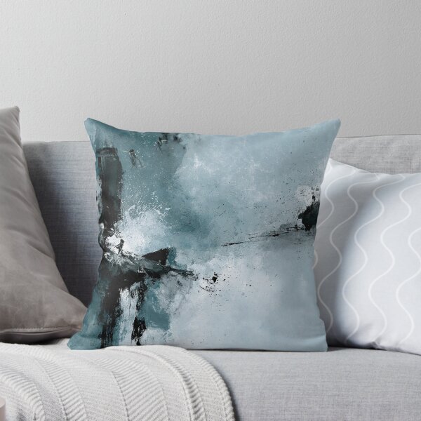 Item preview, Abstract Textured Blue Palette No. 24 - Azure Flight Over Silent Cliffs designed and sold by SlowRegardArt.
