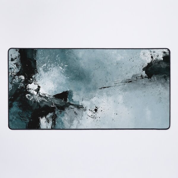 Item preview, Abstract Textured Blue Palette No. 24 - Azure Flight Over Silent Cliffs designed and sold by SlowRegardArt.