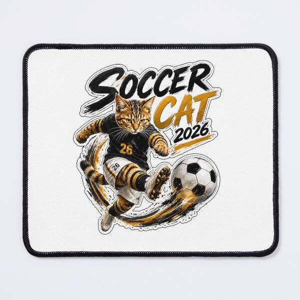 Item preview, Soccer Cat 2026 designed and sold by yasmh.