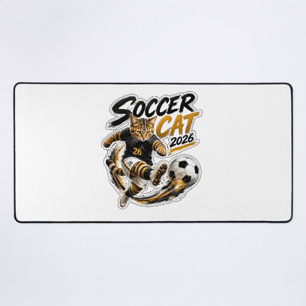 Item preview, Soccer Cat 2026 designed and sold by yasmh.