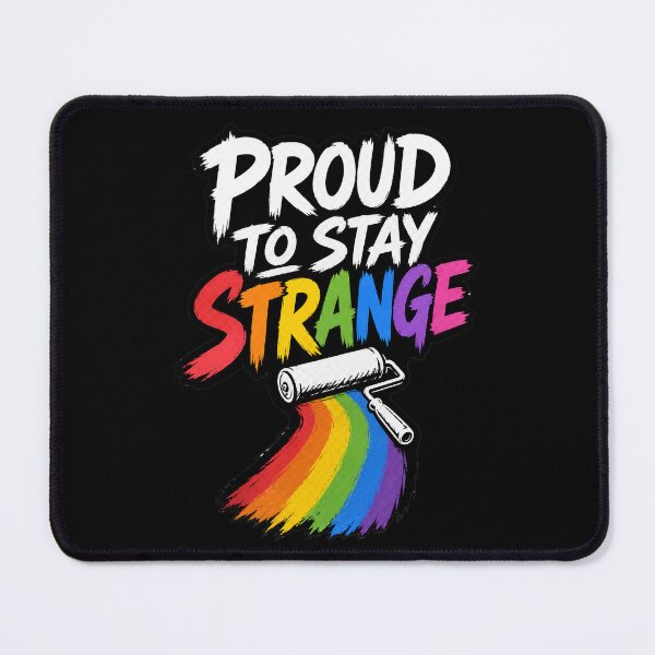 Item preview, Proud To Stay Strange Rainbow Paint Roller Graphic designed and sold by moxivra.