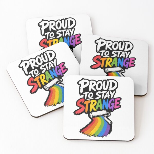 Item preview, Proud To Stay Strange Rainbow Paint Roller Graphic designed and sold by moxivra.