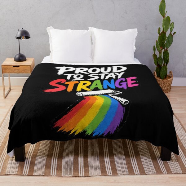 Item preview, Proud To Stay Strange Rainbow Paint Roller Graphic designed and sold by moxivra.