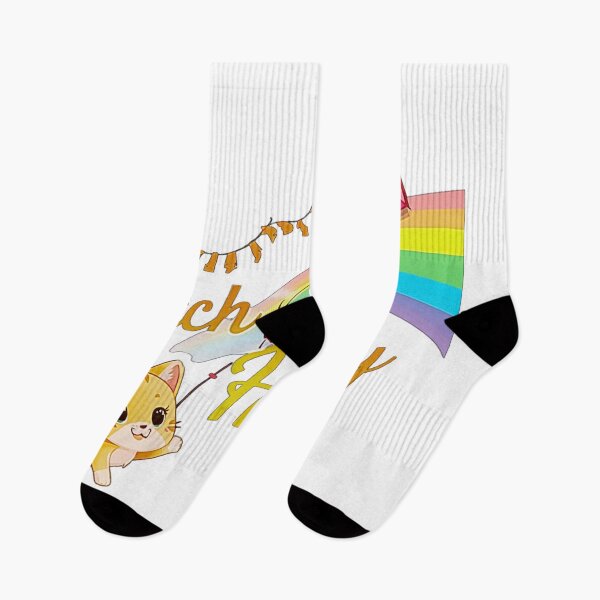 Item preview, Catch The Happy Cute Kitten Rainbow Kite T-Shirt designed and sold by MerchWSzpilkach.