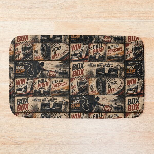 Item preview, Vintage Pit Radio F1 Grand Prix Racing Poster 2 designed and sold by PlanetEye Designs.