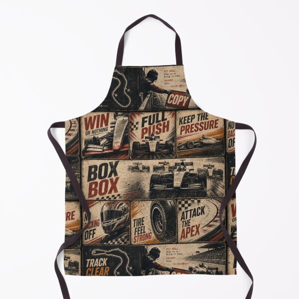 Item preview, Vintage Pit Radio F1 Grand Prix Racing Poster 2 designed and sold by PlanetEye Designs.