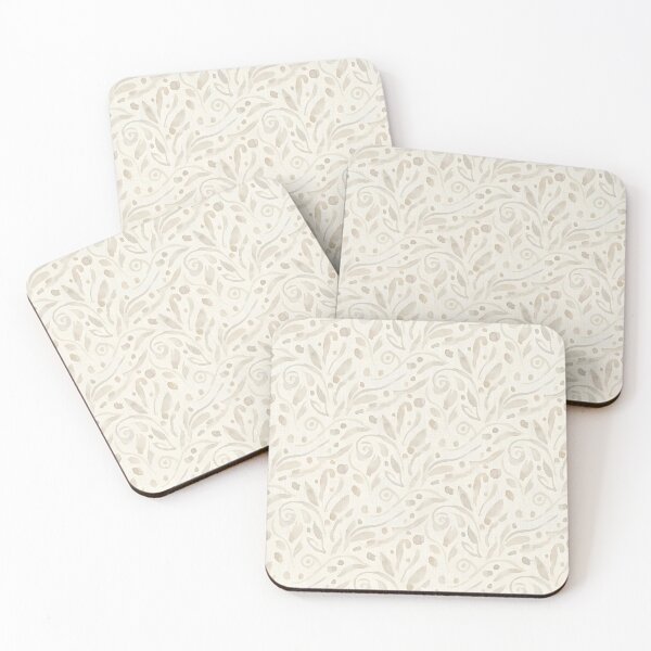 Item preview, Neutral Beige Floral Cottage core Pattern – Elegant Botanical Vine Design designed and sold by 21 Tulips.