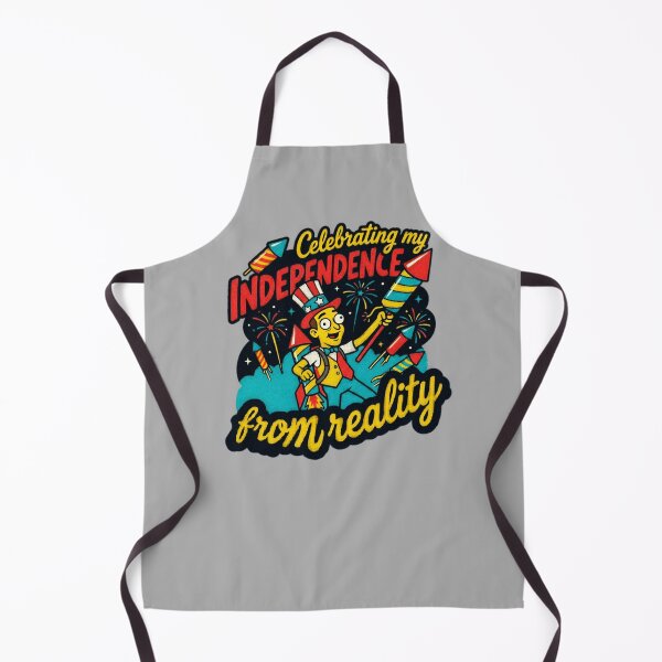 Item preview, Celebrating My Independence From Reality 4th Of July Graphic — Funny Patriotic Dark Humor Summer designed and sold by SkTee2k.