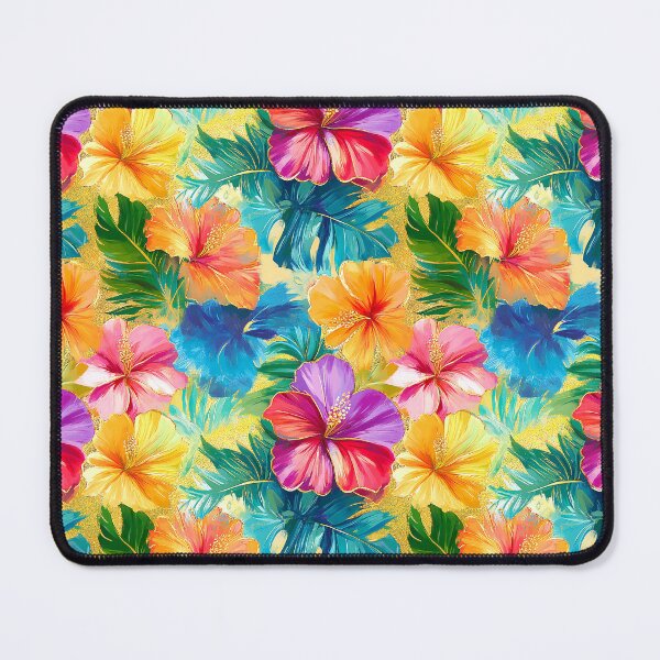 Item preview, Tropical Hawaiian Island-Style Colorful 'Aloha' Floral Pattern designed and sold by DEC02.