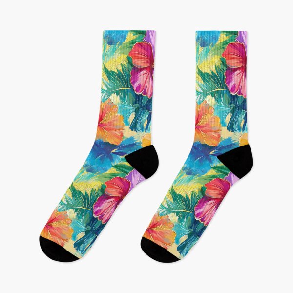 Item preview, Tropical Hawaiian Island-Style Colorful 'Aloha' Floral Pattern designed and sold by DEC02.