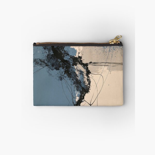 Item preview, Abstract Textured Blue Palette No. 25 - Ebony Surge in Azure designed and sold by SlowRegardArt.